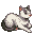 横たわる猫