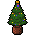 クリスマスツリー黒縁