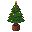 クリスマスツリー白縁